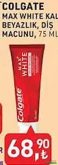 COLGATE MAX WHİTE KALICI BEYAZLIK DİŞ MACUNU 75 ML COLGATE MAX WHİTE KALICI BEYAZLIK DİŞ MACUNU 75 ML